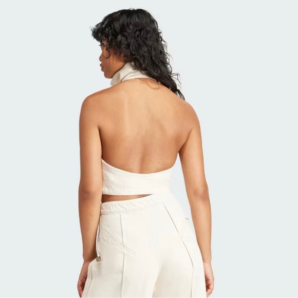 NEW WITH TAGS Adidas Fashion Montreal Denim Cropped Vest - Picture 7 of 7